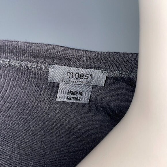 M0851 Luxury Long Sleeves Soft Viscose Athleisure Scoop Neck Gray T-Shirt sz 8 - Picture 3 of 5